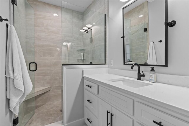 246 Suggs Rd, Dothan, AL 36345 - bathroom with vanity and a shower stall