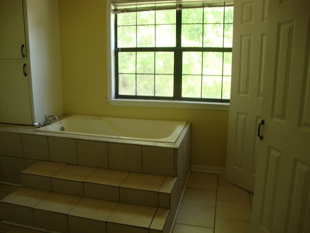 801 Early Walden Rd, Headland, AL 36345 - bathroom with plenty of natural light, tile patterned floors, and a bath