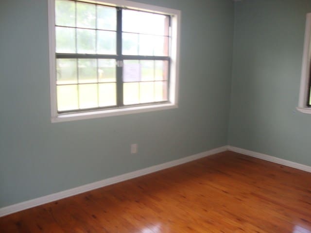 801 Early Walden Rd, Headland, AL 36345 - spare room featuring wood finished floors and baseboards