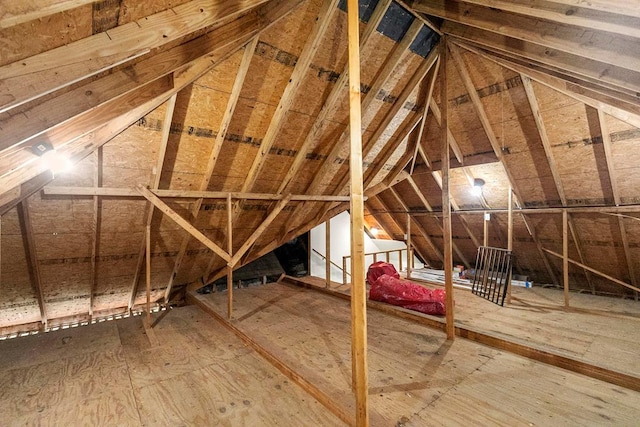 306 Halifax Dr, Dothan, AL 36305 - attic featuring an upstairs landing
