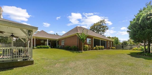 306 Halifax Dr, Dothan, AL 36305 - view of yard with ceiling fan