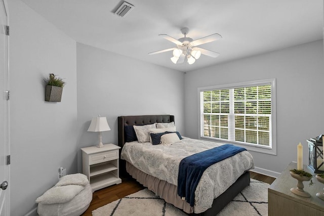 306 Halifax Dr, Dothan, AL 36305 - bedroom featuring wood finished floors and ceiling fan