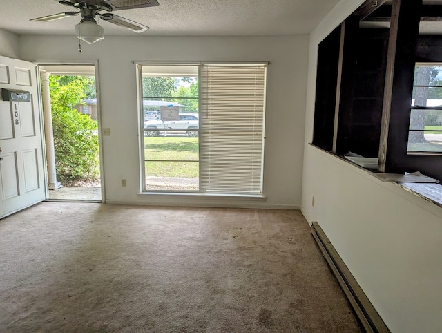 108 Imperial Dr, Eufaula, AL 36027 - carpeted spare room featuring a ceiling fan and a baseboard radiator