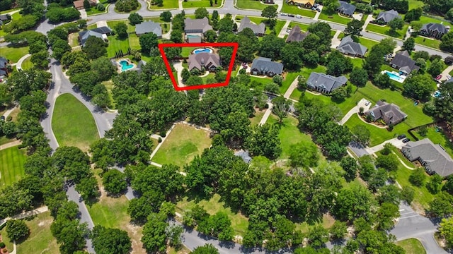 108 Haddington Park Ln, Dothan, AL 36305 - view of property location featuring property parcel outlined and nearby suburban area