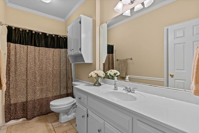 108 Haddington Park Ln, Dothan, AL 36305 - full bath featuring ornamental molding, vanity, and tile patterned flooring