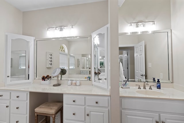 bathroom featuring vanity