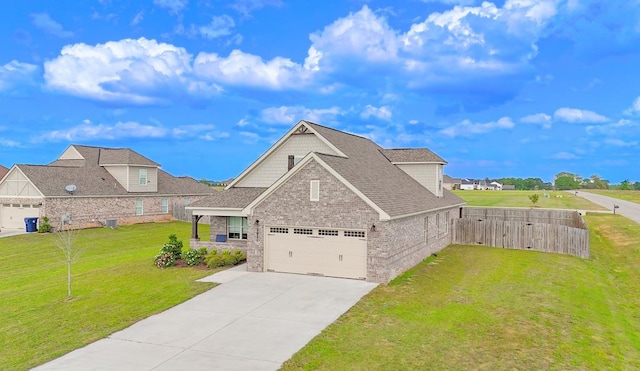 2027 S County Road 9, Newton, AL 36352 - view of front of property with concrete driveway, roof with shingles, brick siding, and stone siding