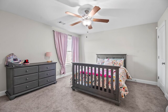 2027 S County Road 9, Newton, AL 36352 - bedroom with carpet and a ceiling fan