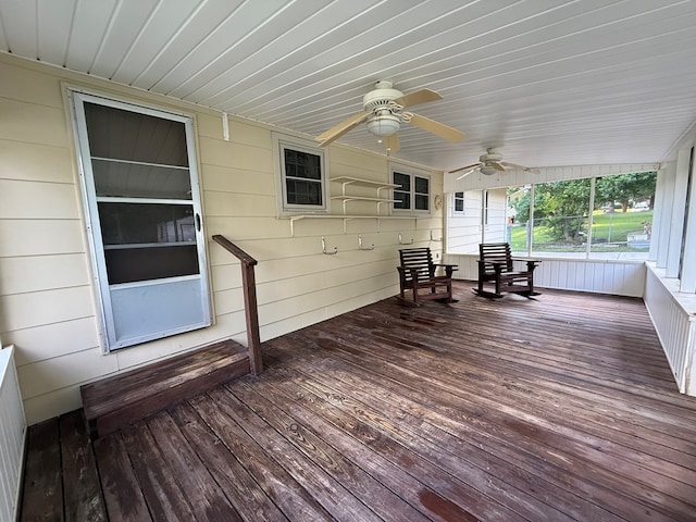 2303 Brown St, Dothan, AL 36303 - porch with a ceiling fan