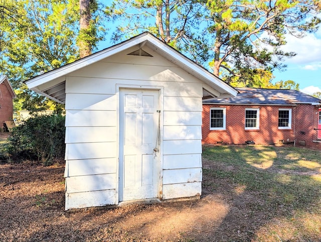 view of outdoor structure