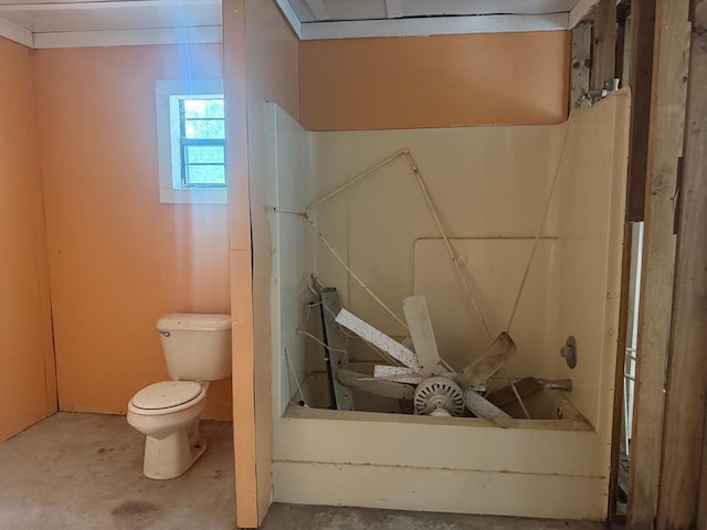 516 Gammage Rd, Eufaula, AL 36027 - full bathroom with concrete floors, a tub, and a shower