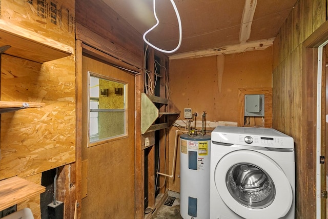155 Sharon Ln, Ozark, AL 36360 - laundry room featuring washer / clothes dryer and water heater