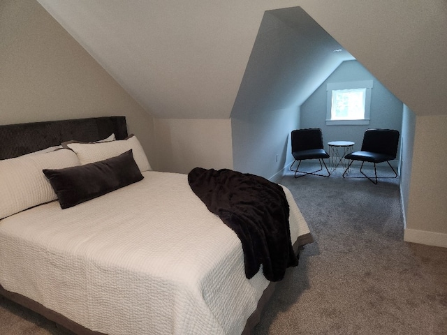 512 Gladstone Way, Dothan, AL 36305 - carpeted bedroom with vaulted ceiling and baseboards