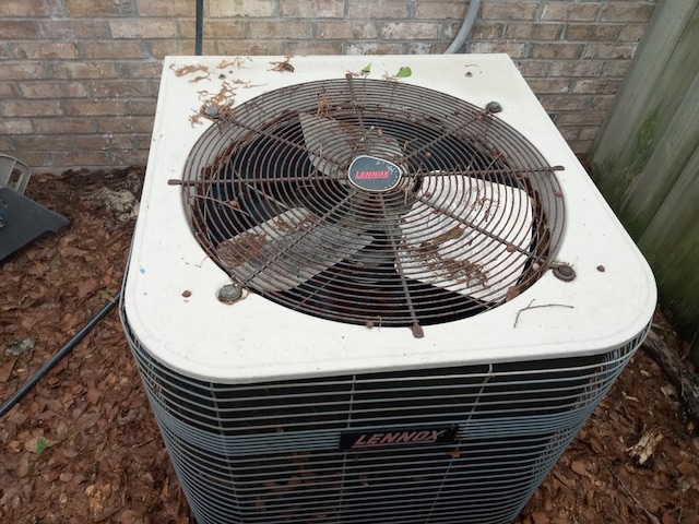 details with central AC unit