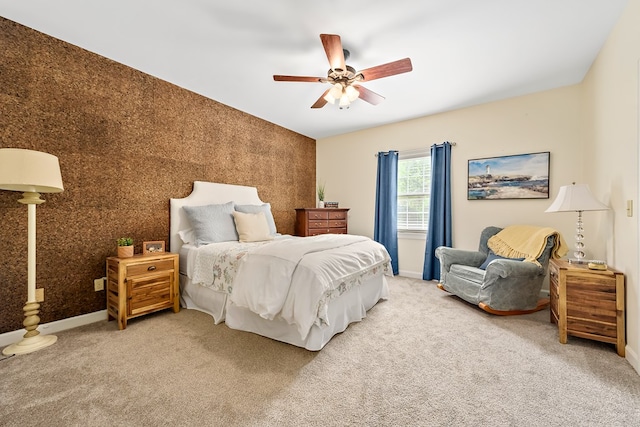 4 Woodmere Dr, Dothan, AL 36305 - bedroom with light carpet and ceiling fan