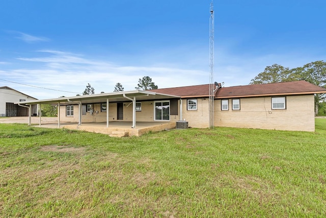 351 Hayborn Rd, Webb, AL 36376 - back of property featuring a patio and a yard