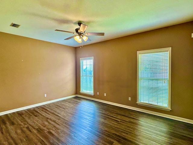 208 Planters Ct, Enterprise, AL 36330 - unfurnished room featuring dark wood-type flooring and a ceiling fan