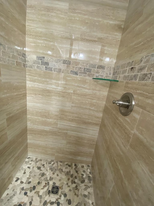 bathroom with a shower