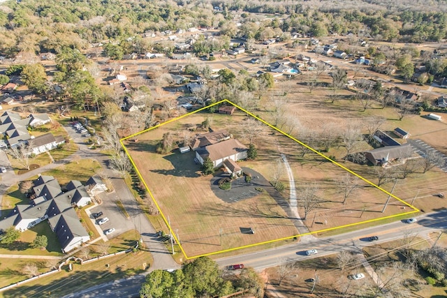2054 John D Odom Rd, Dothan, AL 36303 - aerial perspective of suburban area featuring property parcel outlined