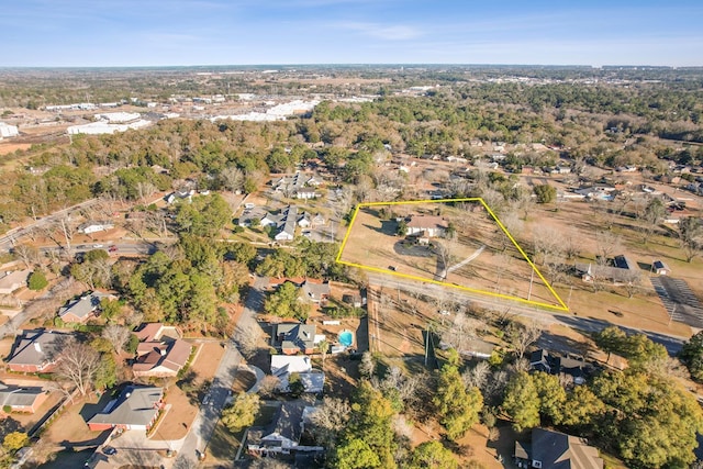 2054 John D Odom Rd, Dothan, AL 36303 - aerial view of residential area featuring property boundaries highlighted