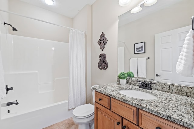 328 Hidden Creek Cir, Dothan, AL 36301 - full bath with vanity, shower / tub combo with curtain, and tile patterned flooring