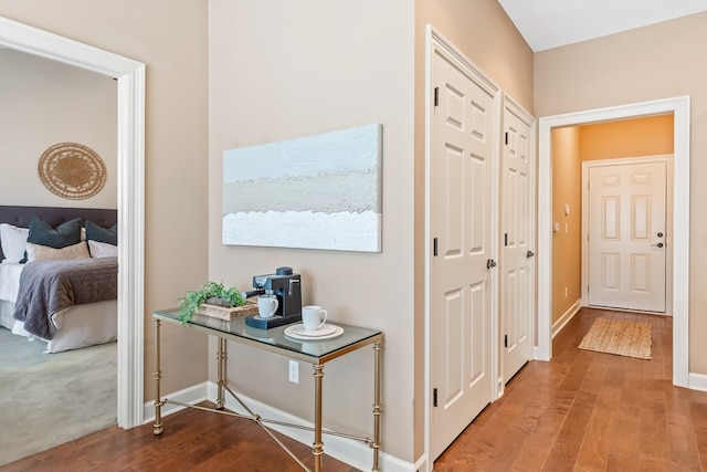 328 Hidden Creek Cir, Dothan, AL 36301 - corridor with hardwood / wood-style flooring and baseboards