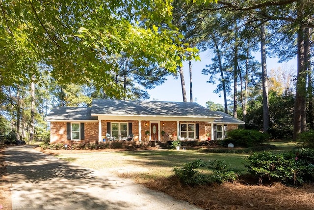 view of ranch-style home