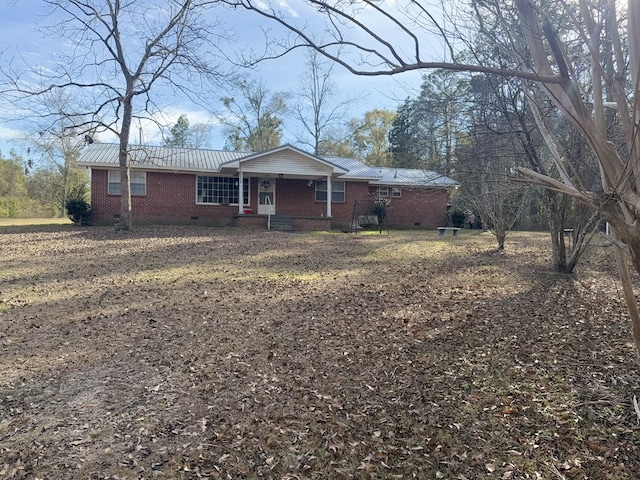 view of ranch-style house