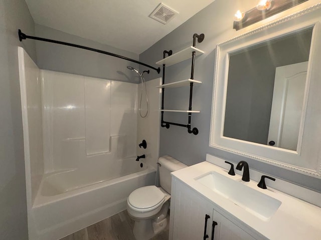 471 Faith St, Enterprise, AL 36330 - full bath featuring vanity, bathing tub / shower combination, and wood finished floors