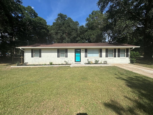 471 Faith St, Enterprise, AL 36330 - ranch-style home featuring a front lawn