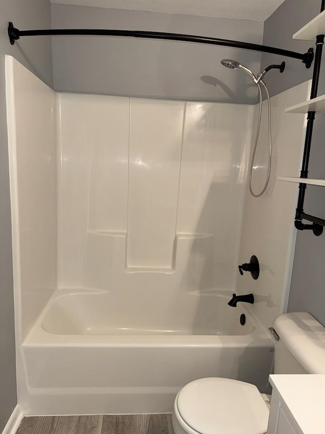 471 Faith St, Enterprise, AL 36330 - full bath with shower / bath combination, vanity, and wood finished floors
