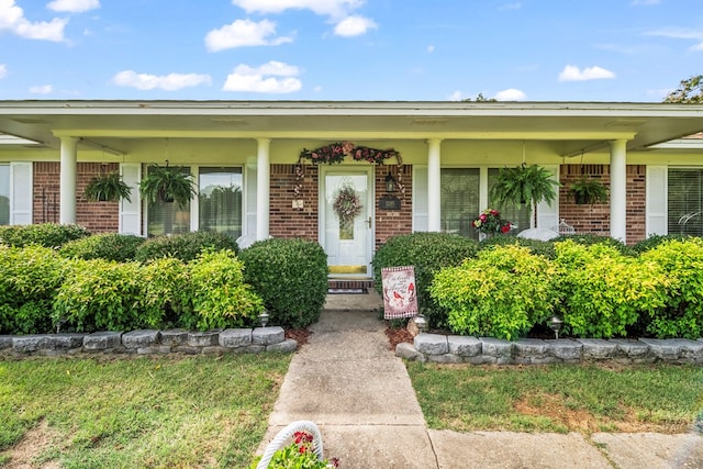 13215 E State Highway 52, Hartford, AL 36344 - entrance to property featuring brick siding and a porch