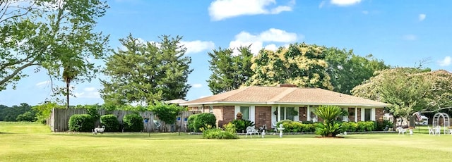 13215 E State Highway 52, Hartford, AL 36344 - view of front of property featuring brick siding and a chimney