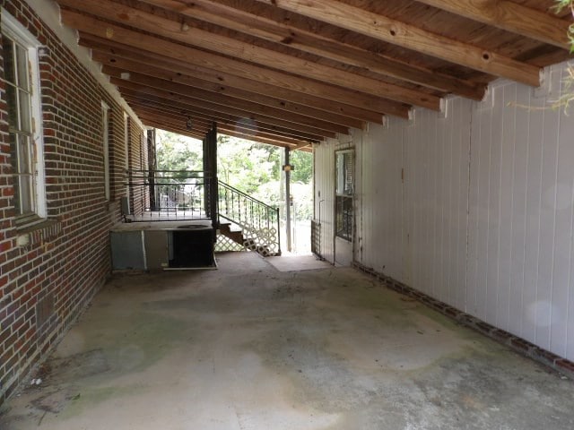 view of patio / terrace with central air condition unit