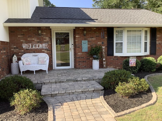 210 E Hickory Bend Rd, Enterprise, AL 36330 - entrance to property featuring brick siding and roof with shingles