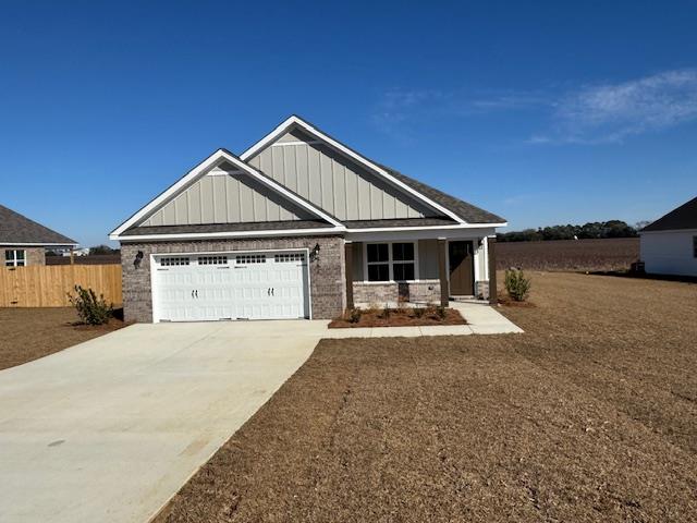 craftsman-style home with a garage