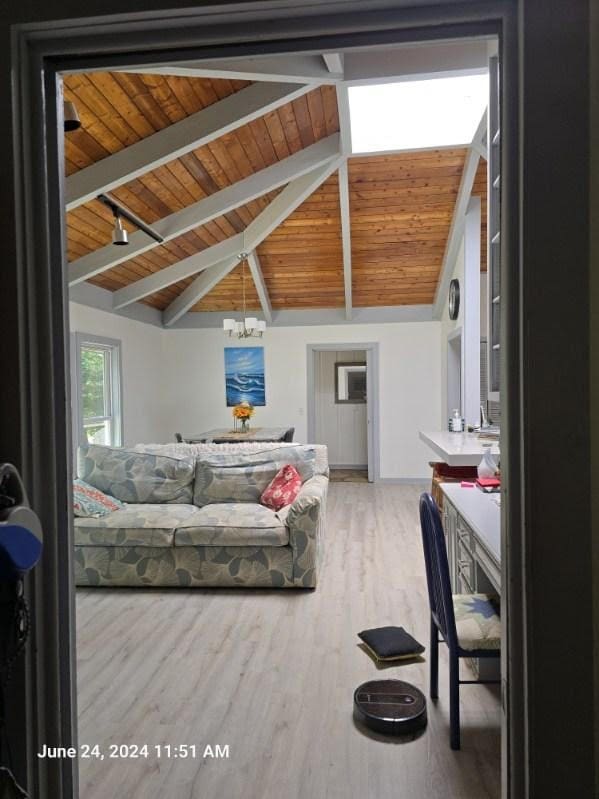 1442 Jernigan Rd, Ozark, AL 36360 - bedroom with wood finished floors and wood ceiling