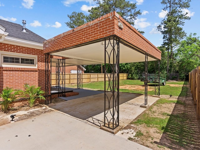 203 E Mckinnon St, New Brockton, AL 36351 - surrounding community featuring a patio and a fenced backyard