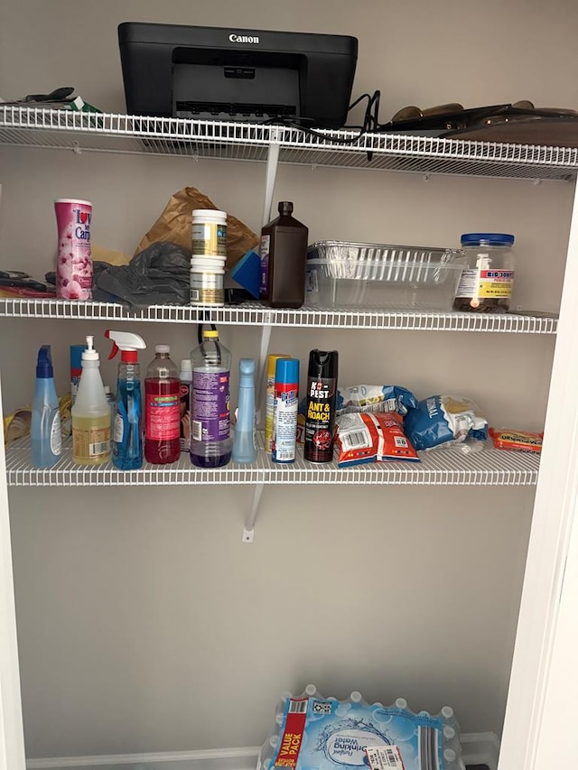 view of pantry