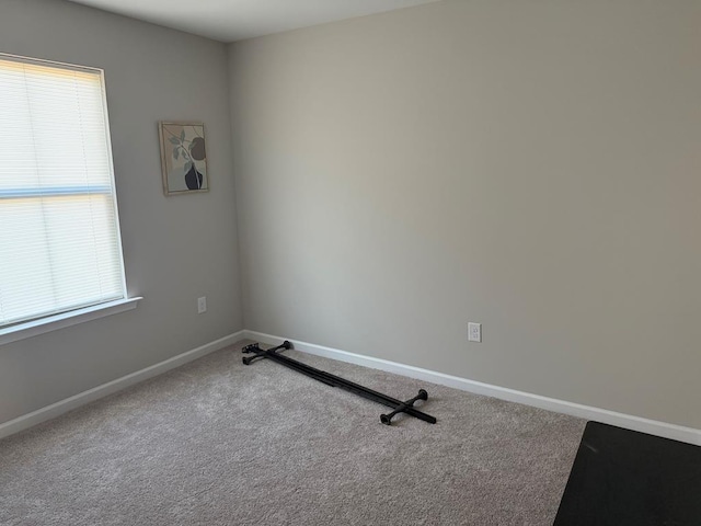 view of carpeted empty room