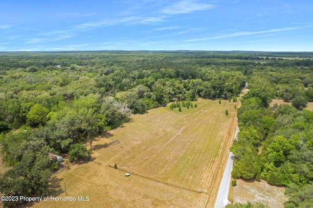 bird's eye view featuring a rural view