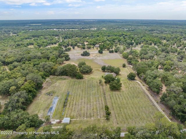 bird's eye view featuring a rural view