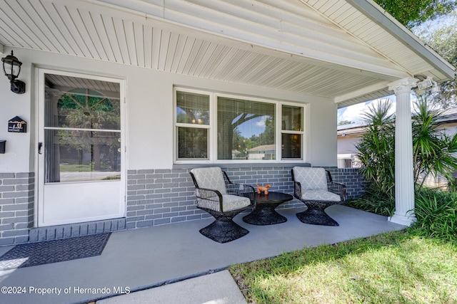 view of patio / terrace featuring a porch