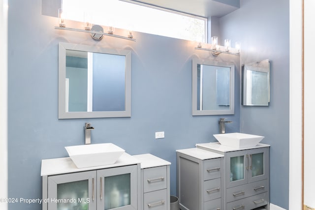 bathroom with vanity