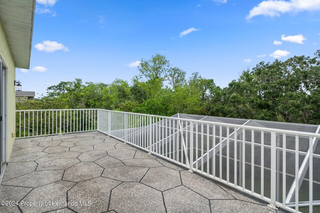 balcony with a patio