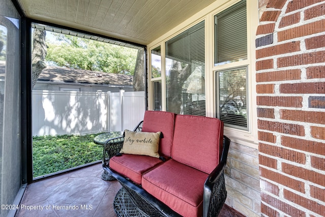 sunroom featuring a healthy amount of sunlight