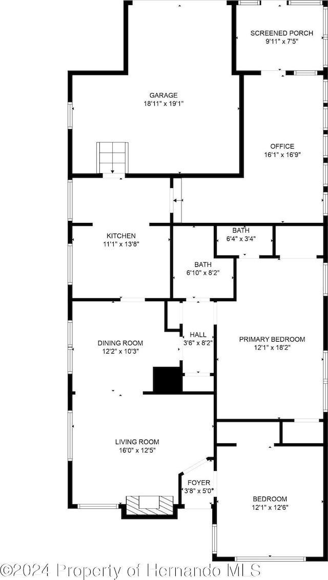 6635 Stewart Ave N, Saint Petersburg, FL 33702 - property floor plan