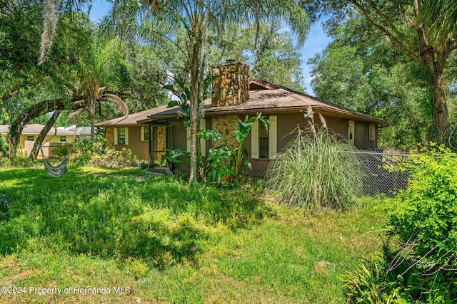 view of rear view of property