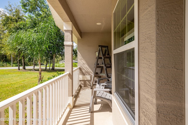 view of balcony