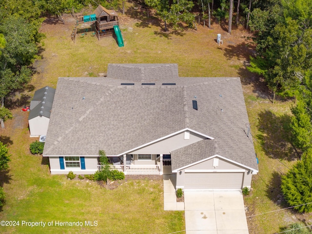 birds eye view of property